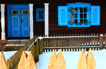 Budownictwo Ludowe - Chata. - Skansen w Olsztynku © Wojciech Lisiński