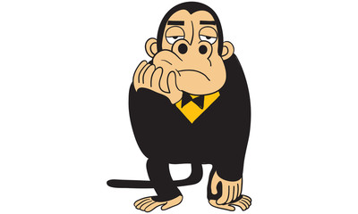 monkey action, monkey emotion