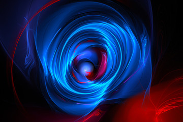 3D rendering abstract fractal light background