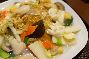 麺類　焼きそば　海鮮あんかけ　