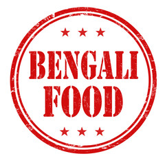 Bengali food sign or stamp