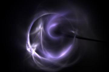 3D rendering abstract fractal light background