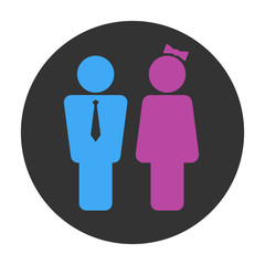 Watercloset icon vector