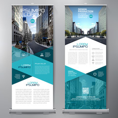 Business Roll Up. Standee Design. Banner Template. - 137900341