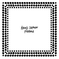 Black and white abstract frame