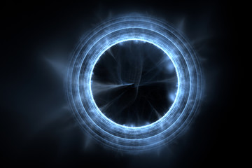 3D rendering abstract fractal light background