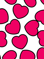 Hearts backgrounds for Saint Valentines day, greeting design