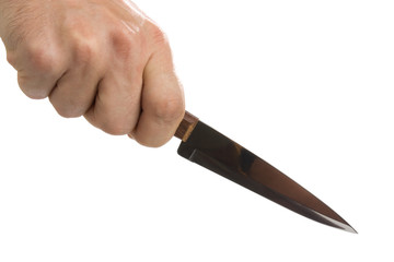 knife in hand