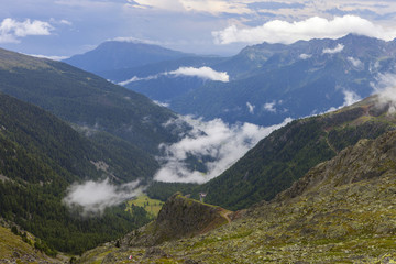 Fototapeta na wymiar Italian Alps - view of the group Ortler
