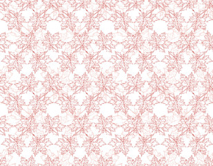 Image seamless pattern of falling maple leaves. Red tones. Can be used as poster, wallpaper, backdrop, background.