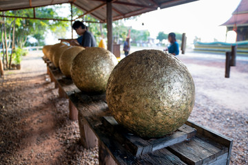 Ceremony Ball In Thailand Temple