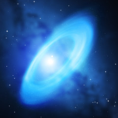 Obraz premium Stars and galaxy in dark universe.