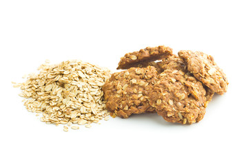 Homemade oatmeal cookies.