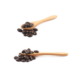 Pile of chocolate candies isolated