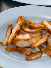 Pork and Crispy Pork with Rice