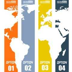 Fototapeta premium Modern paper infographics