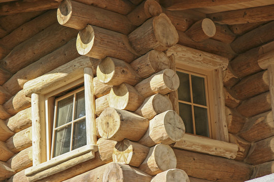 Hausdetail in Blockbauweise