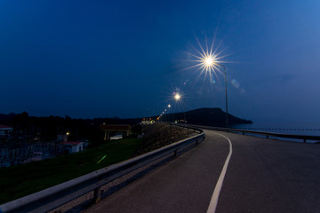Highway Roadside on Night