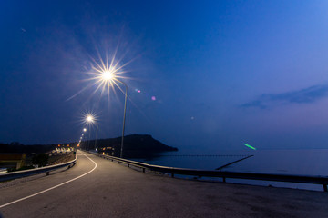 Highway Roadside on Night