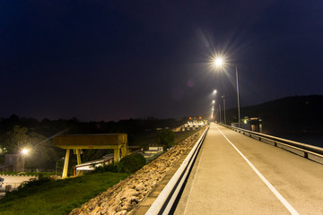 Highway Roadside on Night