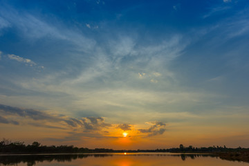 Fototapeta premium Beautiful landscape Sunset