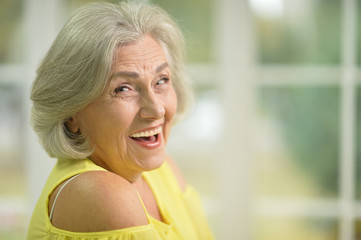 Naklejka premium beautiful senior woman 