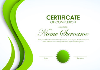 Certificate of completion template