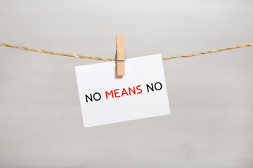 No means no