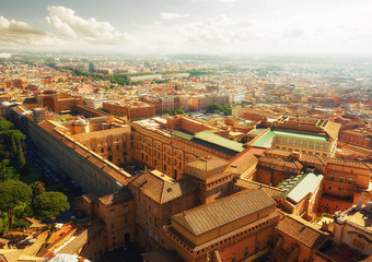 View on the Vatican Museum. Rome. Italy
