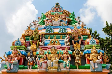 Wall murals India Kapaleeswarar temple in Chennai, India
