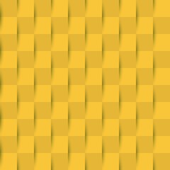 Seamless striped vector pattern from vertical rising and falling ribbons. Yellow and orange texture for your web site background