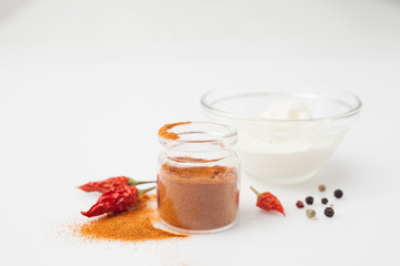 dry red pepper pods, pepper,recipes of the cosmetics and cooking