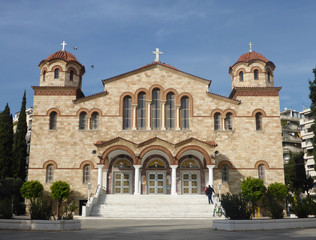Fototapeta na wymiar Orthodox church in Athens, Greece