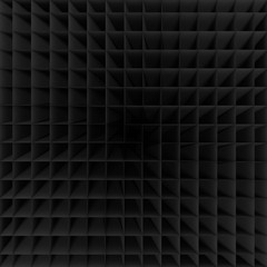 Black Empty Low Poly Geometric Grid Background 3d Rendering