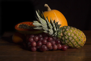 variety of fruits