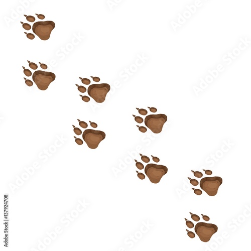 Wolf Paw Print Vector Free
