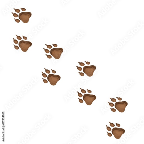 Wolf Paw Print Vector Free