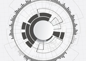 Abstract digital web site header. Banner technology background