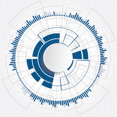 Abstract digital web site header. Banner technology background