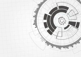 Abstract digital web site header. Banner technology background