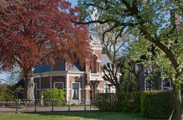 Fototapeta na wymiar Mansion at Dijkhuizen Ruinerwold the Netherlands