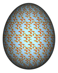 3D Bild - Osterei - bemalt