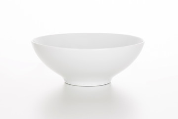 White ceramic bowl isolated