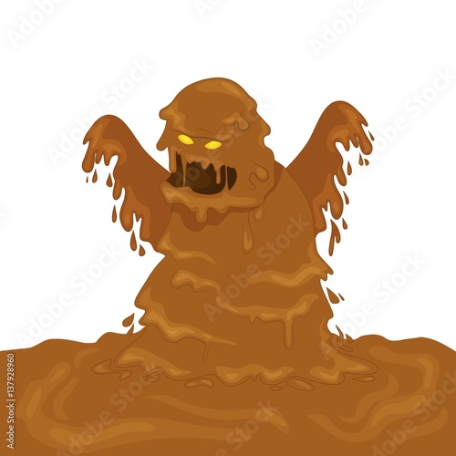 Mud Monster Vector Illustration Imágenes De Archivo Y Vectores