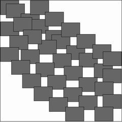 abstract white background with gray light and dark squares are lined with rows of large on drawing