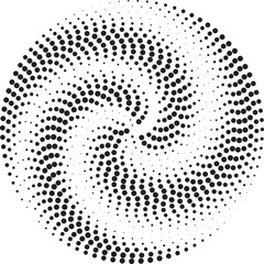 Spiral of doted circles