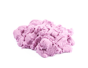 Pile of kinetic sand isolated