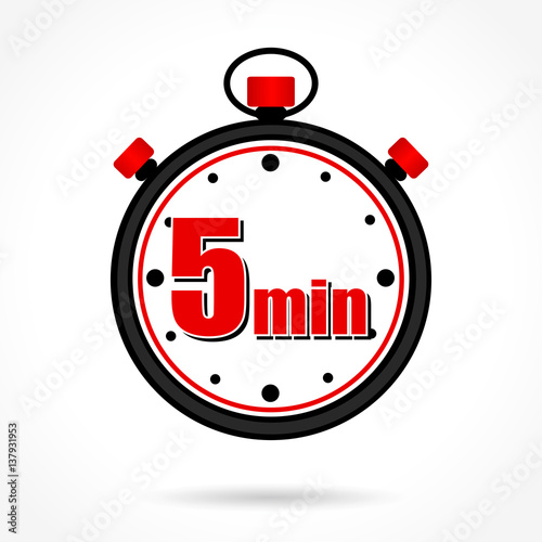 "five minutes stopwatch" fichier vectoriel libre de droits sur la