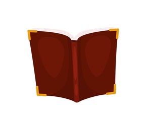 vector illustration of opened book object,