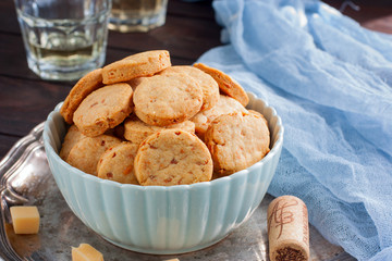 Biscuits with parmesan, horizontal